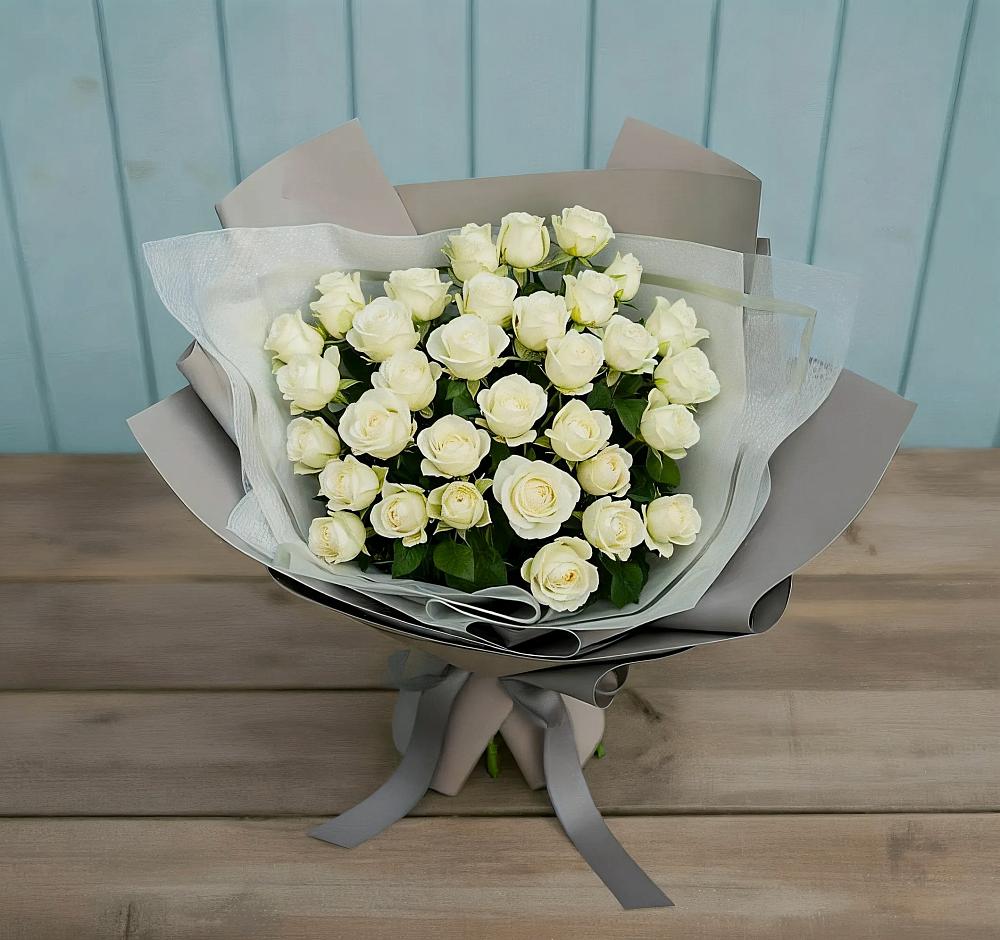 Букет Белоснежная нежность в Кузнецах