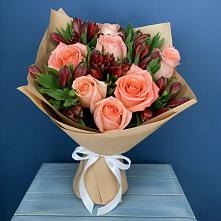 Букет цветов из:  Розы и Альстромерии #REPLACE_PRED# Кузнецах