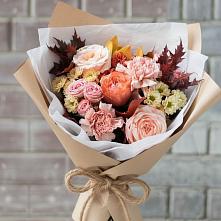 Букет цветов из:  Гвоздики, Хризантемы и Розы в Кузнецах