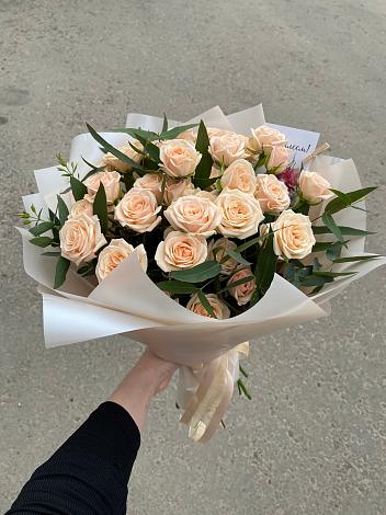 Букет Кремовые розы Латте в Кузнецах