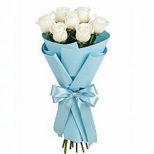 Букет 7 белых роз Проуд #REPLACE_PRED# Кузнецах