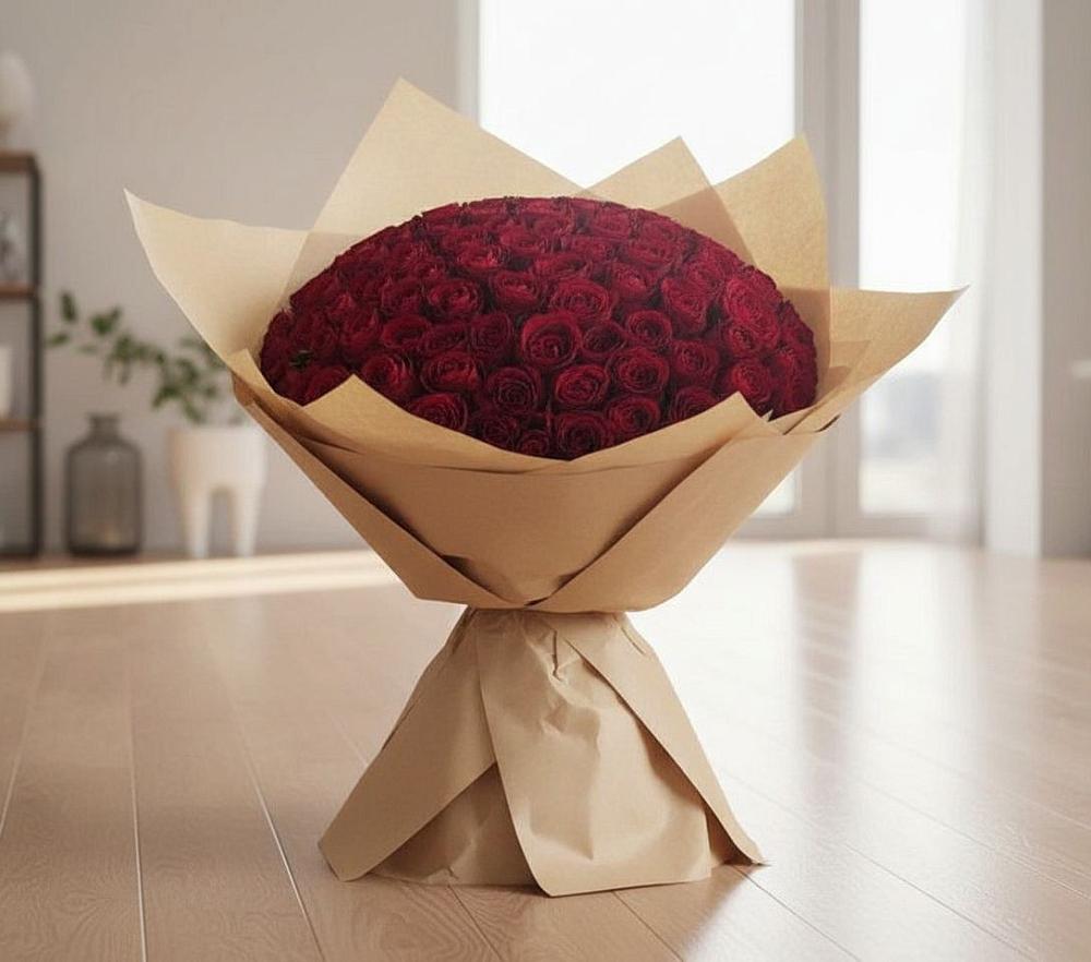 Букет 101 Красная роза в Кузнецах