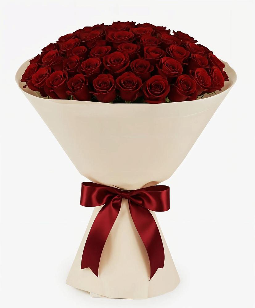 Букет 101 Бордовая роза Блэк Бакарра в Кузнецах