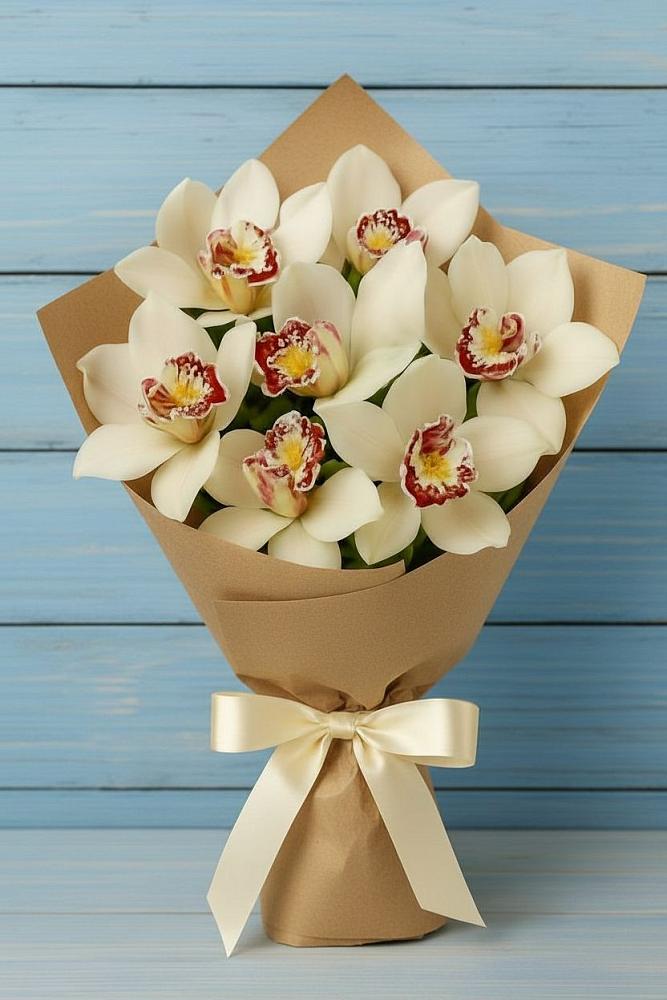 Букет цветов из: Орхидеи и Розы в Кузнецах