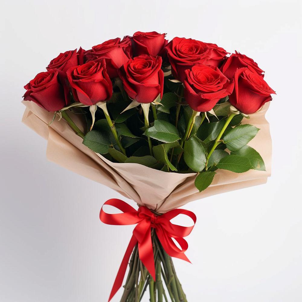 Букет 11 Красных роз Эдлесс Лав в Кузнецах