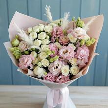 Букет цветов из:  Альстромерии и Розы #REPLACE_PRED# Кузнецах