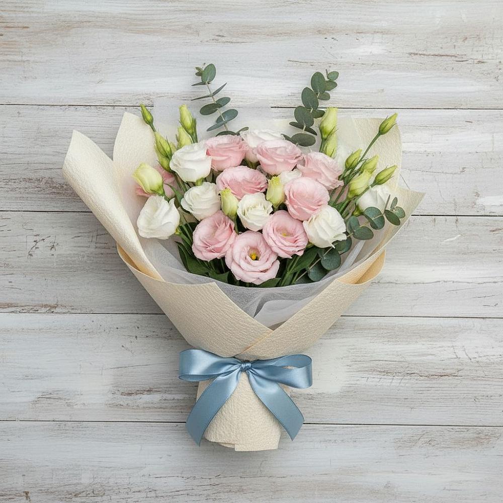 Букет цветов из: Лизиантусы в Кузнецах